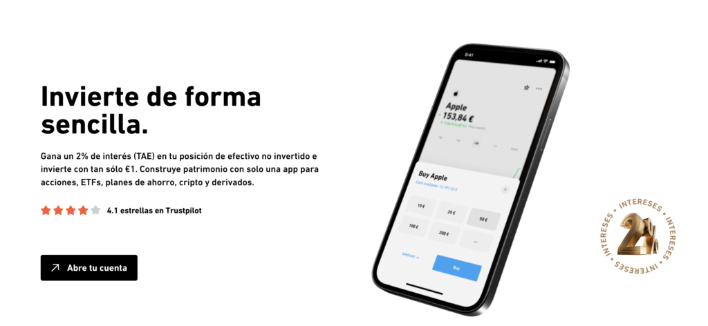 Trade Republic 2% Interés mensual